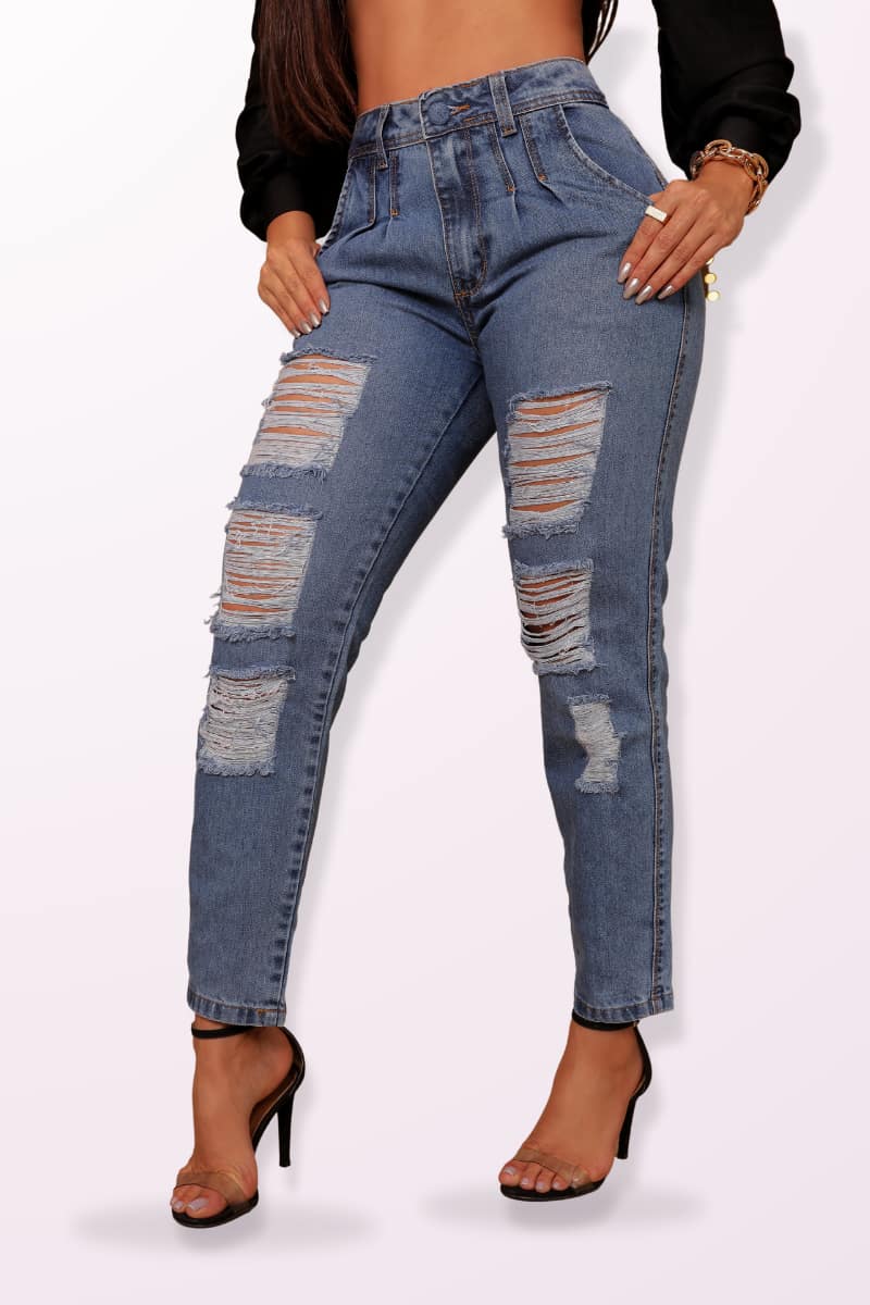 Calça Jeans Modeladora Mom Magnífica - AA40