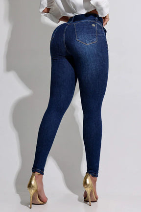 Calça Jeans Modeladora com Cinto - AA81