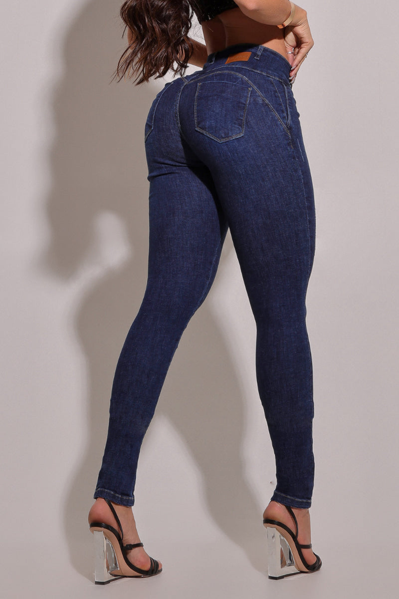 Calça Jeans Modeladora Magnífica Cós Largo - AA7371