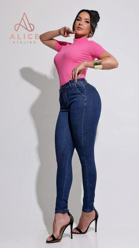 Calça Jeans Modeladora Surreal com Elastano - AA33